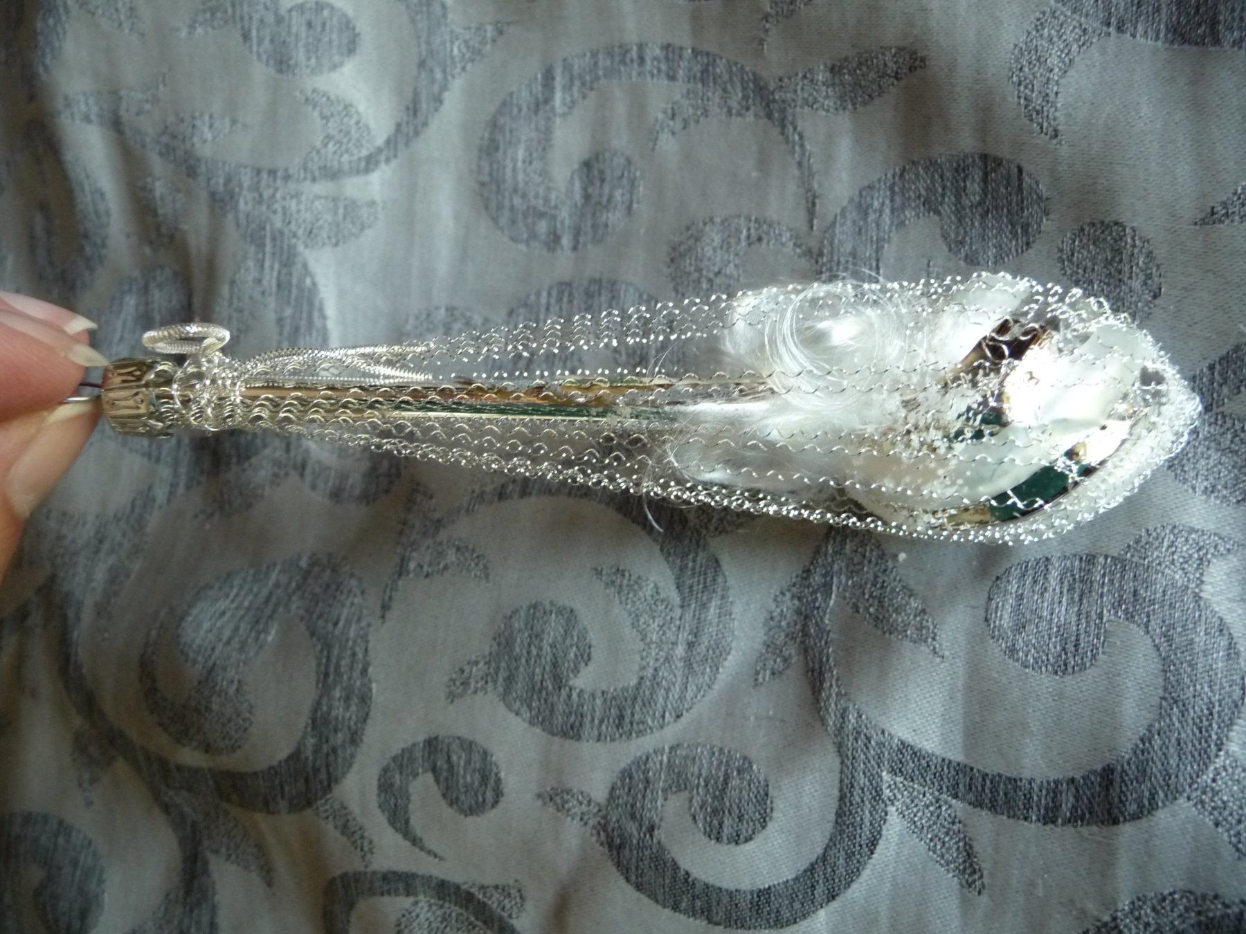 Tutte le decorazioni: Nostalgischer Christbaumschmuck silber mit Christkind-Oblate – Nuovo e nell'imballaggio originale da Alpnach Dorf venduto da marvo 4