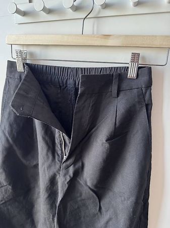 Uniqlo Wide Leg Hose Schwarz Gr. XS