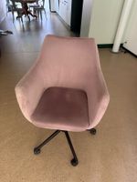 Moderner Bürostuhl / Drehstuhl in Altrosa