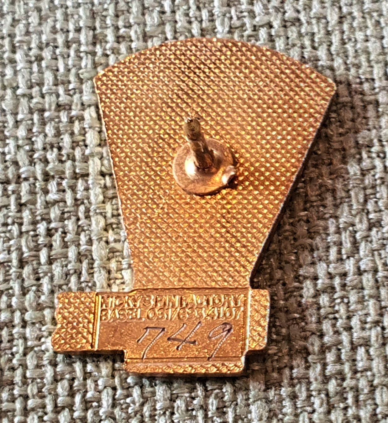 Plaketten & Abzeichen: D763 - Pin Handholzer Reigoldswil Suisse – Gebraucht aus Reinach BL von Boston-Verkauf 1