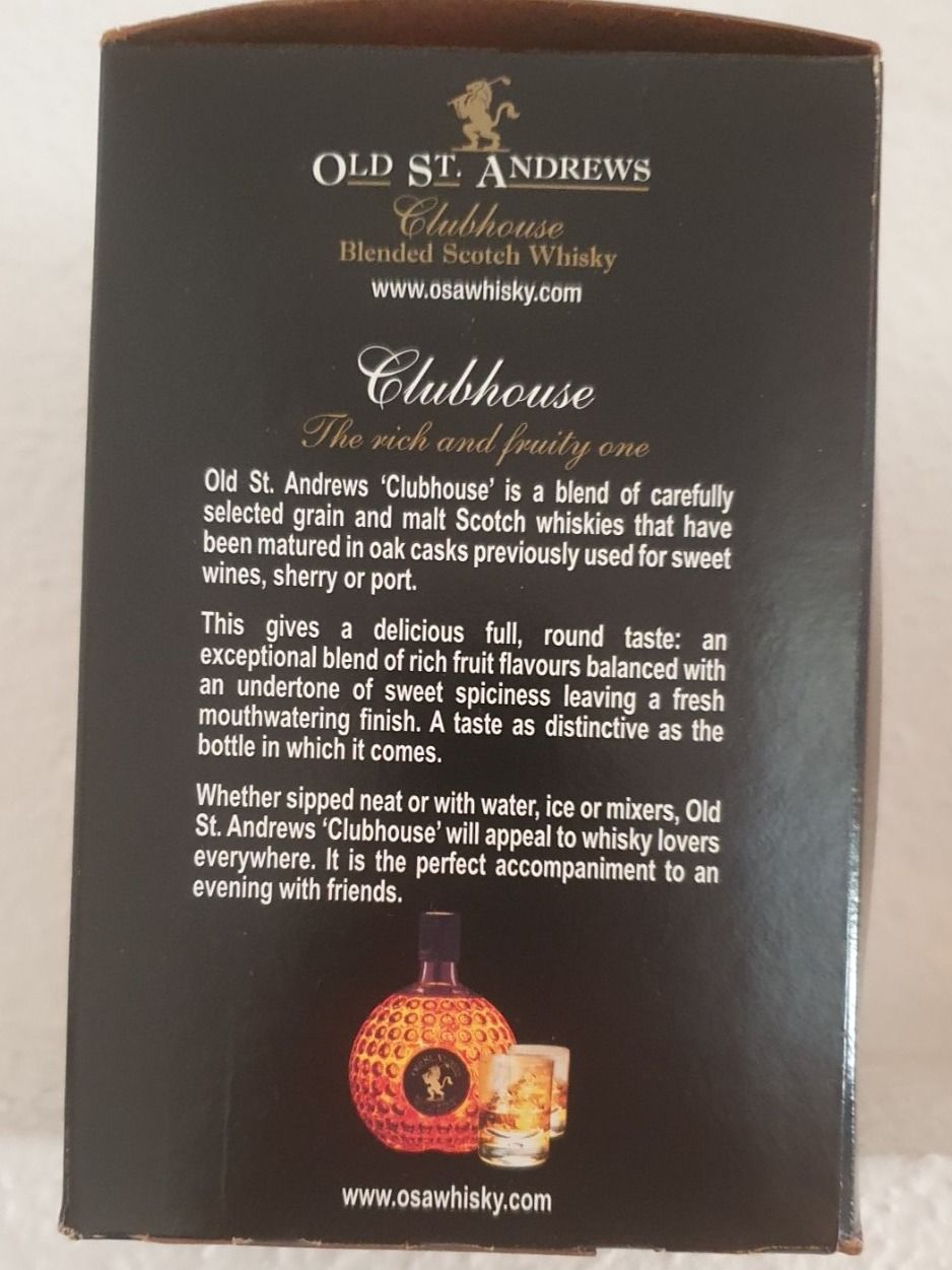 Bevande alcoliche: Old St.Andrews blended whisky – Nuovo e nell'imballaggio originale da Langnau am Albis venduto da jer_pm72 3