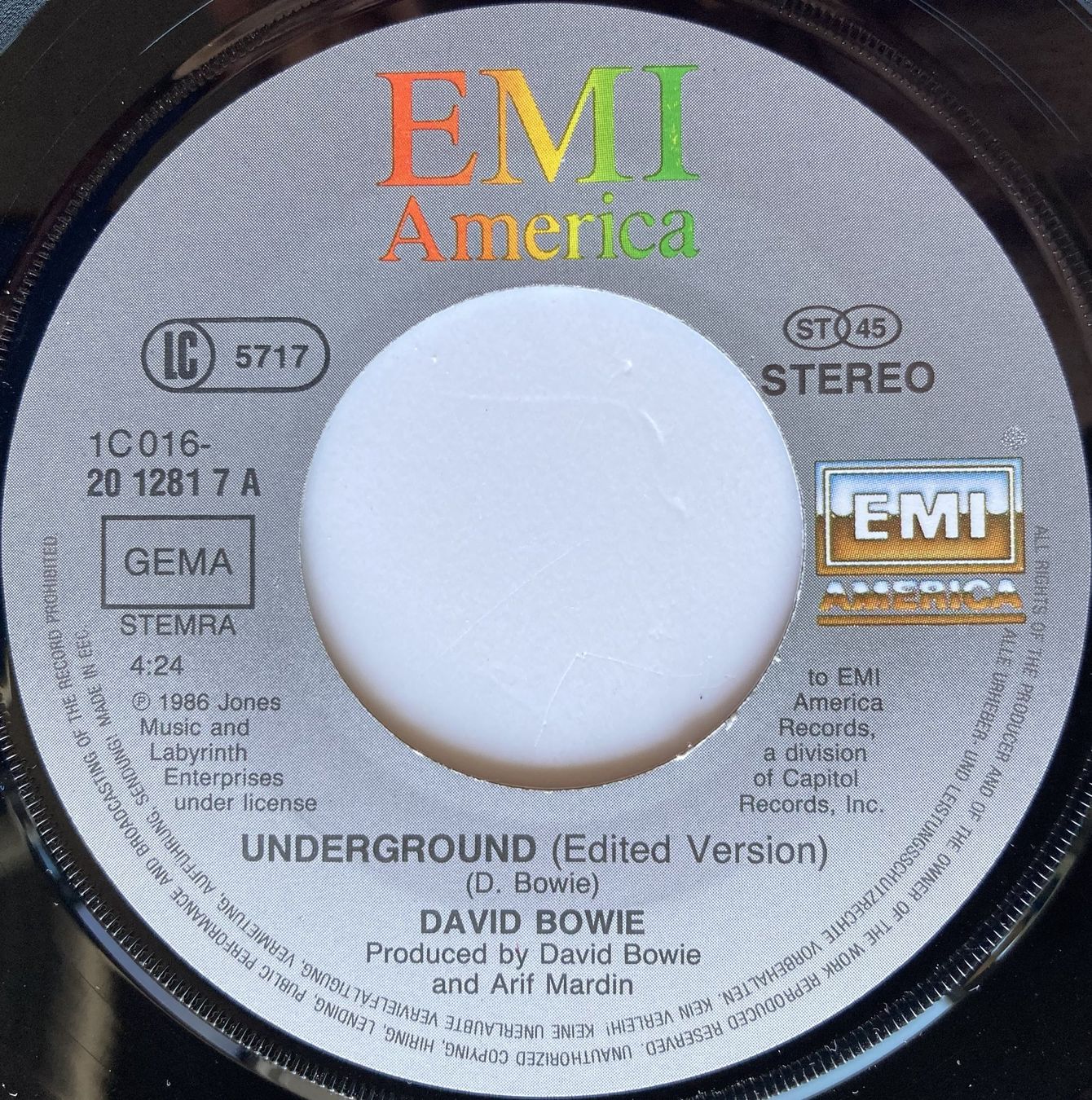 Vinyles: DAVID BOWIE - UNDERGROUND – D'occasion à Bottens par hotter-than-hell 2