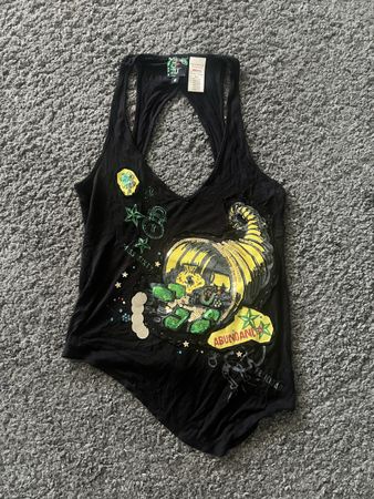 Miss Sixty Top, Schwarz, Gr. S, spezielles Design!