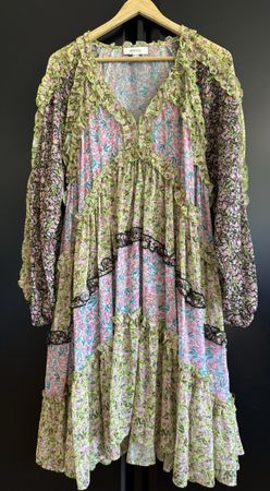Robe tunique IPEKYOL à fleurs, taille 38, polyester