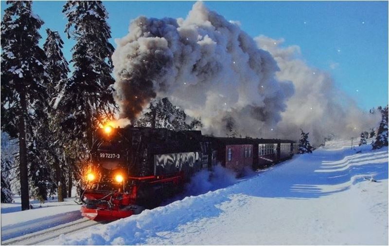 Foto & Immagini: LED Bild 60 x 40 cm Dampflok im Schnee – Nuovo e nell'imballaggio originale da Wettingen venduto da Swala 4