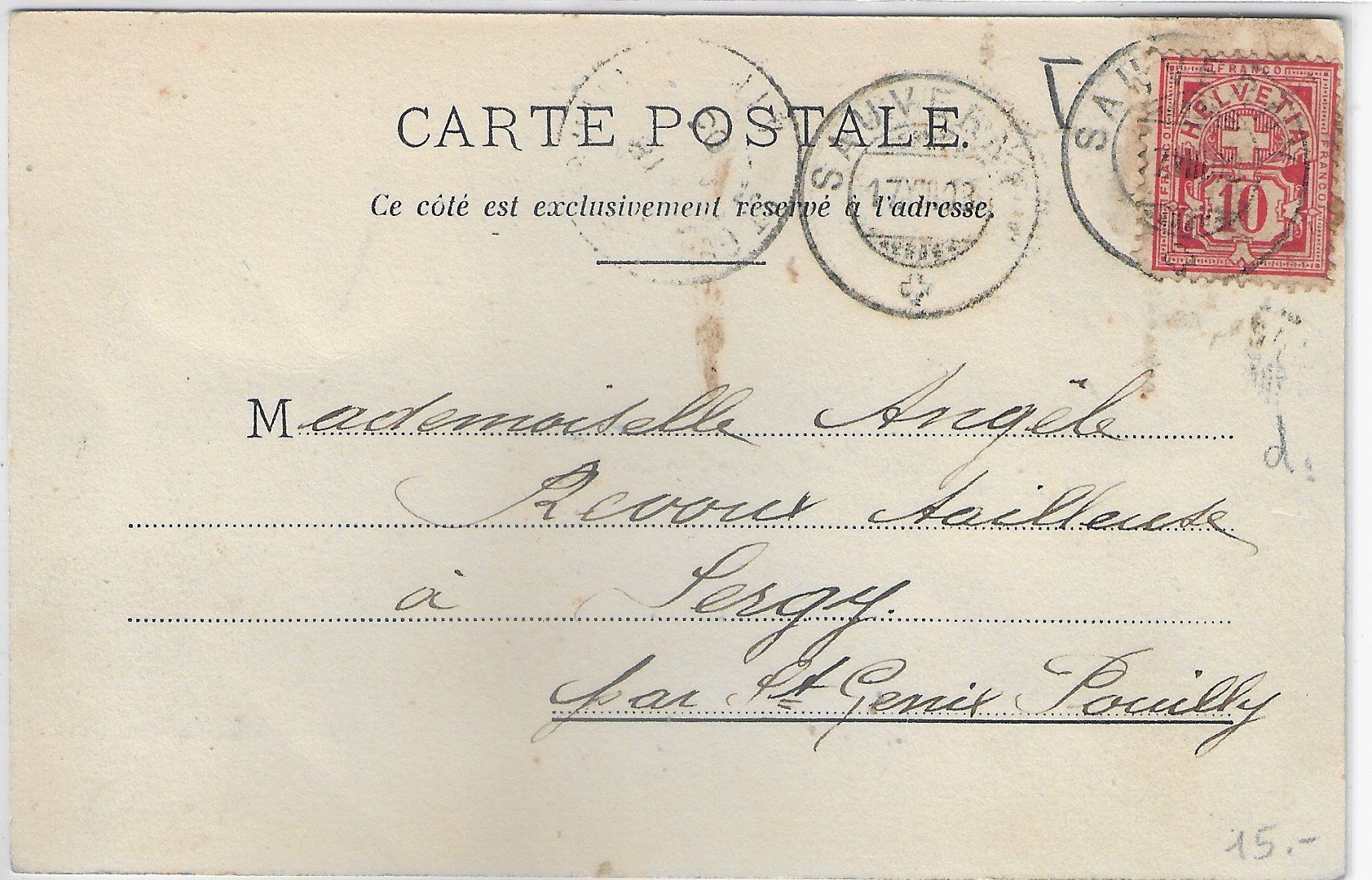 Cartoline postali: Versoix - Le Port – Usato da Ettingen venduto da Kartenplanet 1