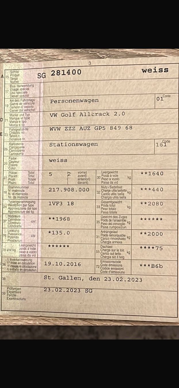 VW Autos: ***VW Golf 7 2.0 TDI Automat Weiss *** – Gebraucht aus St.Gallen von maxi1979 9