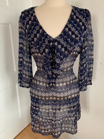 JOHN ROCHA Damen Kleid in Gr. 44 (UK 16), Dunkelblau