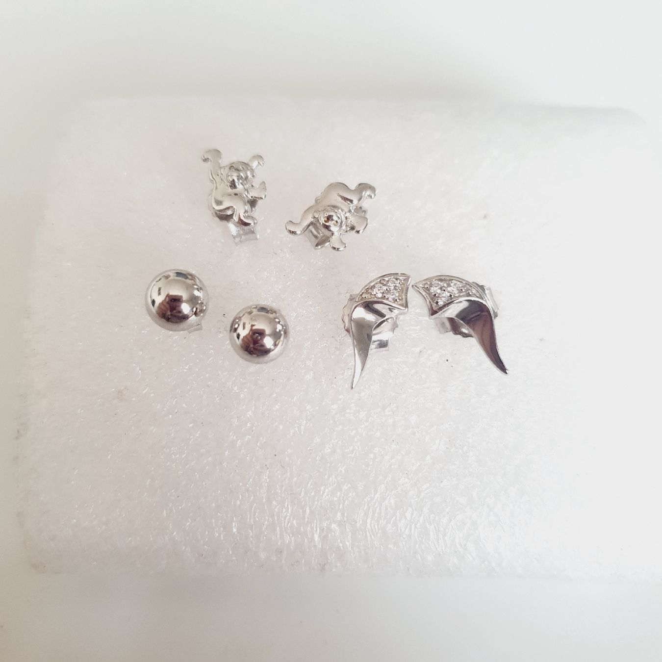 Orecchini pendenti & Orecchini a lobo: Silber Ohrstecker Set 925 er Silber, verspielt und elegant – Nuovo (secondo la descrizione) da Kreuzlingen venduto da Wunderkiste123 6