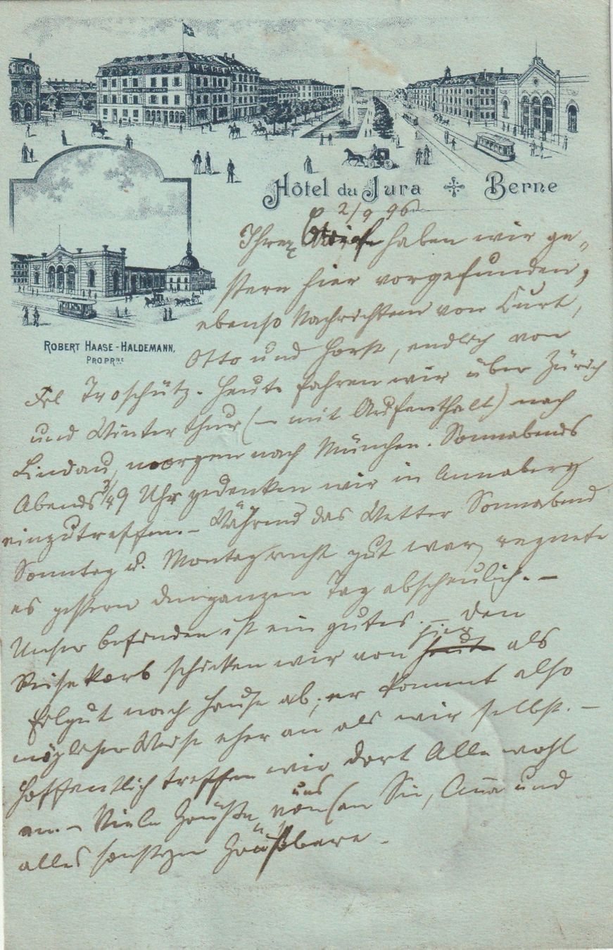 Cartes postales: Bern Hotel du Jura – D'occasion à Rorschacherberg par fratovi2