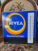 Nivea Emailschild mit Thermometer, selten