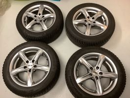 Winter-Alufelgen 205/55R16, Pneu 6mm Profil JG 2022, VW/Audi