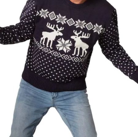 Herren Weihnachtspullover - M