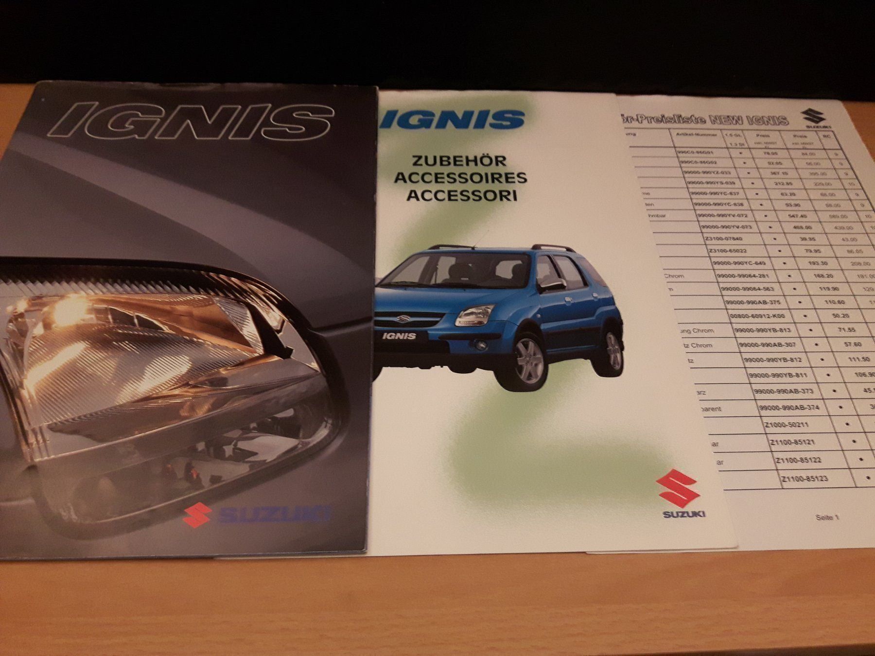 Documenti: Suzuki Ignis Prospekt/Katalog – Usato da Boswil venduto da MAF_952