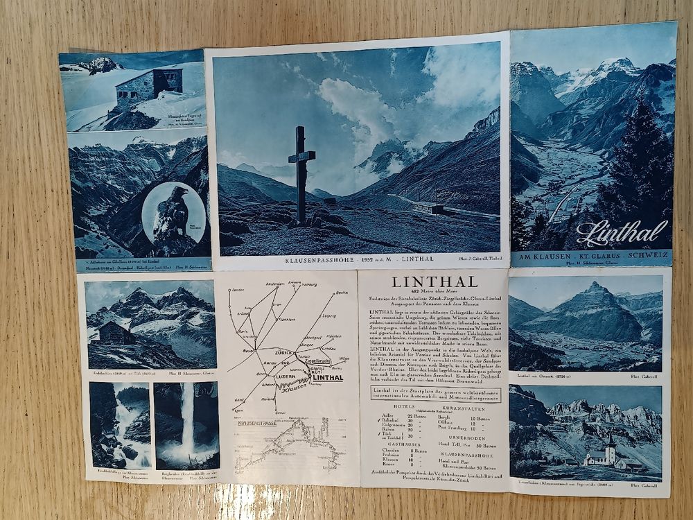 Alter Prospekt / Linthal am Klausen Glarus Ausgabe ca. 1930 (Gebraucht ...