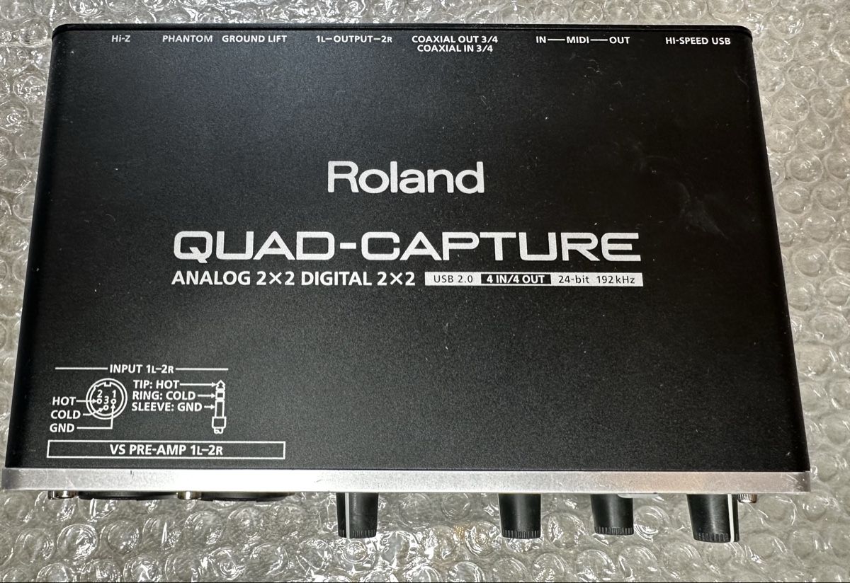 Roland Attrezzatura per studi di registrazione: Roland Quad-Capture Audio Midi Interface – Usato da Zürich venduto da deftwow 3