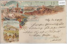 Monte Generoso - Hotel et Pension - Litho 1897