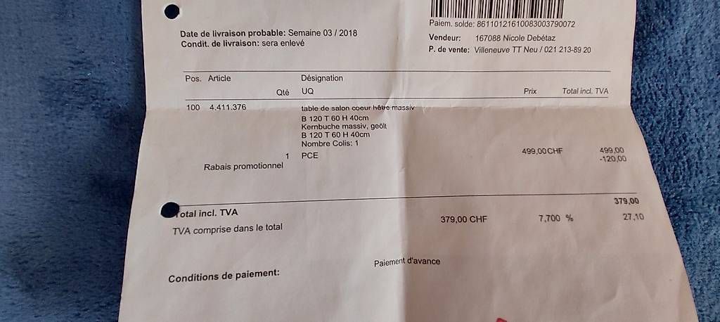Livique Tavoli: Table basse de salon en bois massif – Usato da Clarens venduto da man_vsc5 1