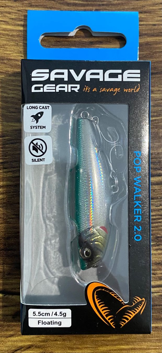 Savage Gear Esche: SAVAGE GEAR Pop Walker 2.0 Floating 5,5cm 4,5g – Nuovo e nell'imballaggio originale da Widnau venduto da Fishingtackle_Oggy
