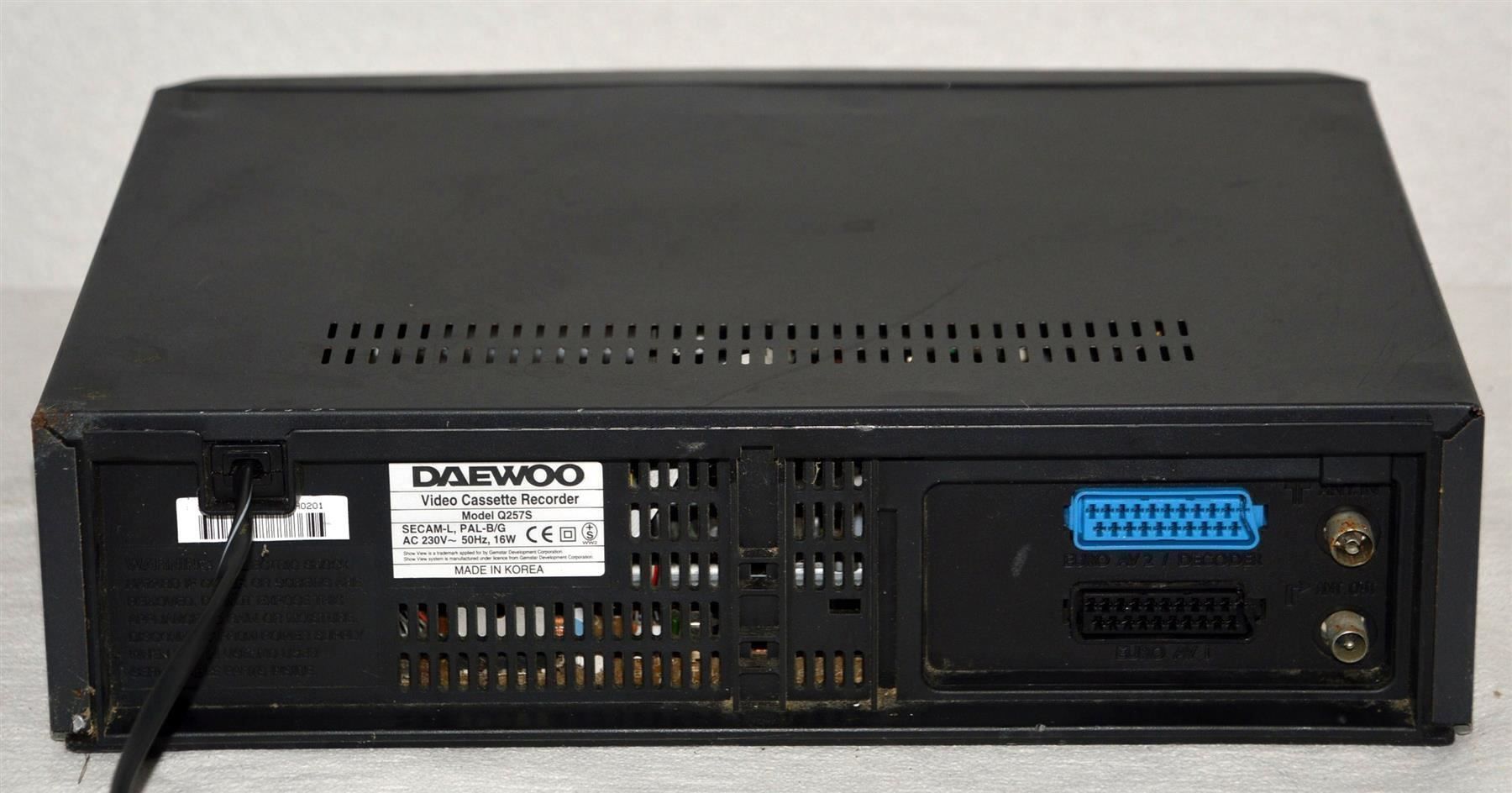 Aufnahmegeräte: Videorecorder VHS Daewoo Q257S magnétoscope – Gebraucht aus Collonges von arashee 2