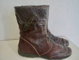 BOTTINES REMONTE CUIR MARRON 41