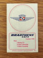 BRAATHENS / SAFE (später SAS) alter airline Logo Sticker