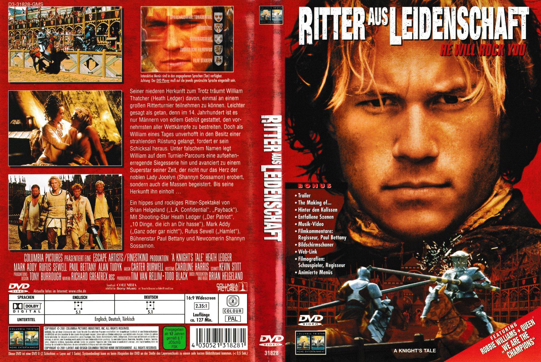 Tous les DVDs: DVD - Ritter aus Leidenschaft – D'occasion à Langnau am Albis par MediaRescuerKeLoX