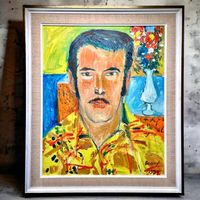 Émile Pierre BONNY (1913-1974) portrait à l'huile sur toile