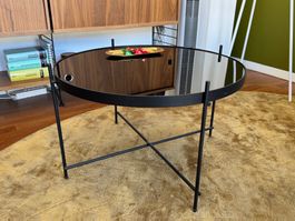 Design-Glastisch schwarz