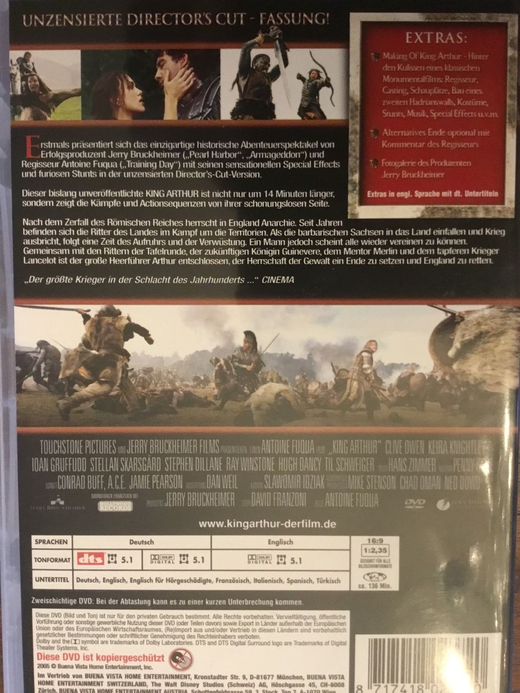 Tutti i DVDs: King Arthur - Director's Cut - DVD – Usato da Thierachern venduto da sweden08 1