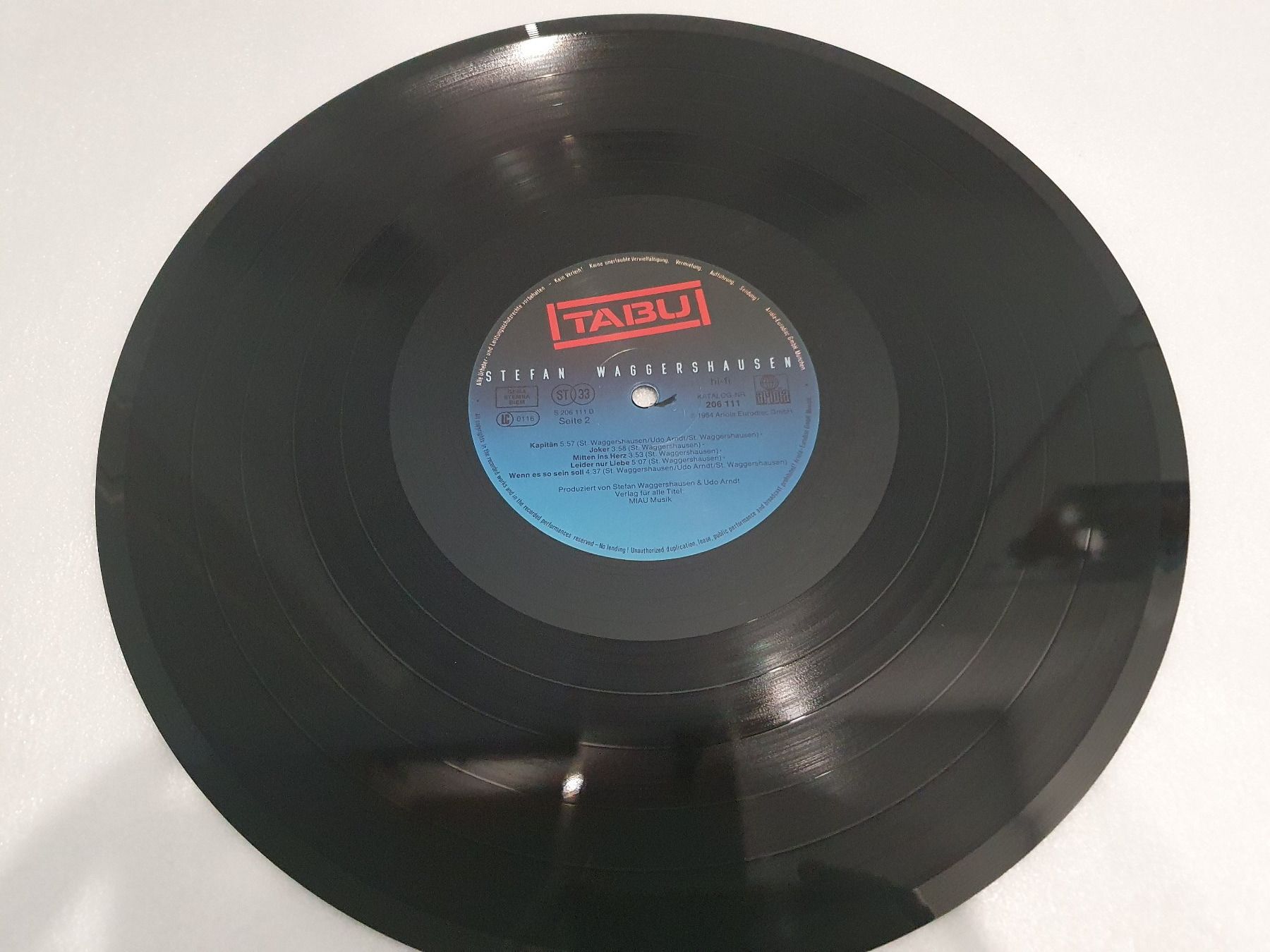 Dischi in vinile: Stefan Waggershausen – Tabu – Usato da Uster venduto da Vinyl-Leidenschaft 8