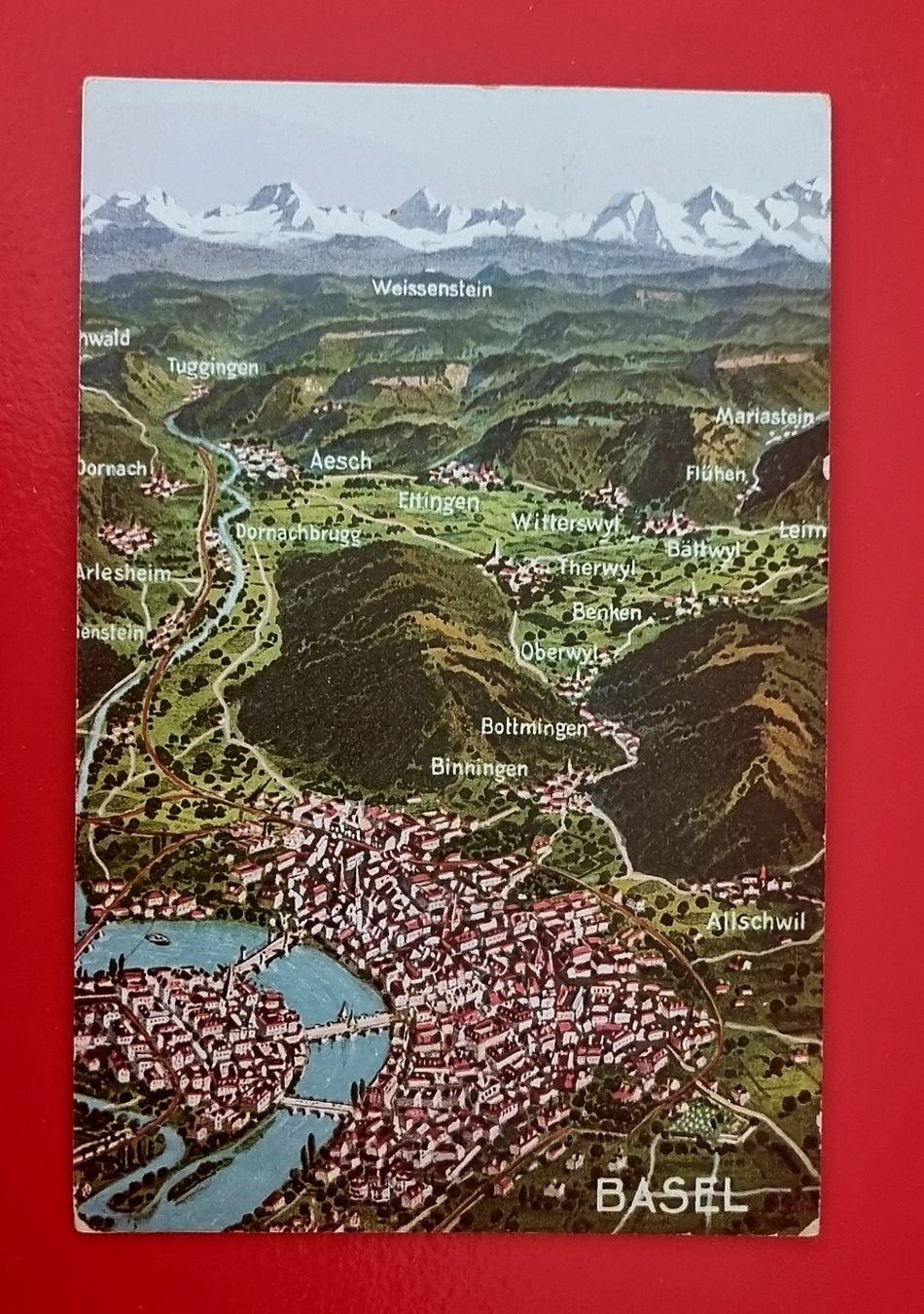 Cartoline postali: Von Basel bis zum Weissenstein - Panorama – Usato da Rothrist venduto da RROENK