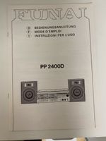 Funai PP 2400D HiFi Anlage - Bedienungsanleitung, Top!