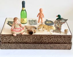 Diverse Vintage Puppen/Accessoires für die Puppenstube 12tlg