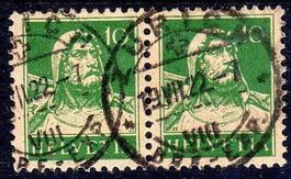 ZÜRICH BRF.-EXP. TELLBRUSTBILD 10 RP VOLLSTEMPEL - P152