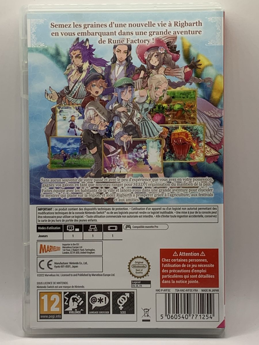 Nintendo Giochi: Nintendo Switch - Rune Factory 5 – Usato da Ostermundigen venduto da RG-Collector 1