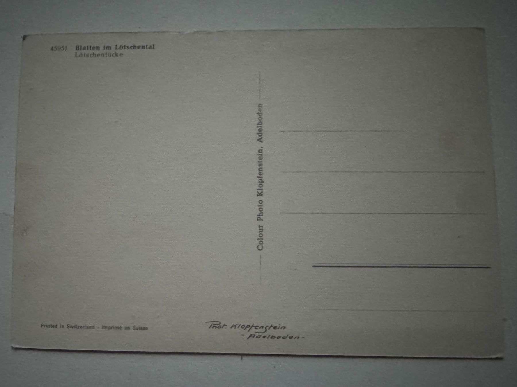 Cartoline postali: BLATTEN - Lötschental mit Lötschenlücke - Ansichtskarte – Usato da Tegerfelden venduto da siebenmacky 1