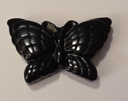 Obsidian Schmetterling Figur 5x3x1cm.