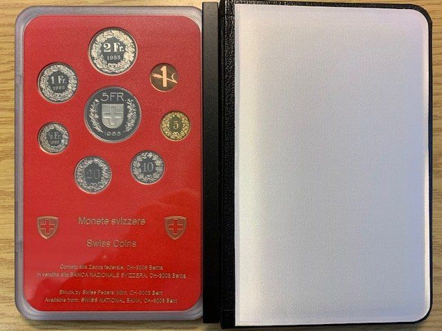 Alle Münzen: CH Münzsatz 1985 - polierte Platte / PP – Neu und originalverpackt aus Gundetswil von Egro01 1