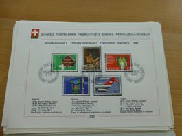 FDC, Jahres von 1981auf ???Blätter