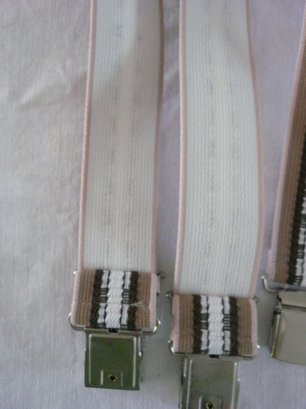 Altro in  Abbigliamento & Accessori: Hosenträger braun-weiss gemustert – Nuovo (secondo la descrizione) da Rotkreuz venduto da Busa17 3