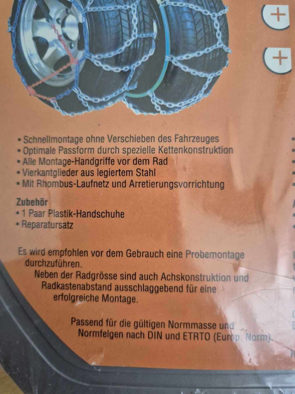 Catene da neve: Schneeketten Grösse 100 von assyst – Nuovo e nell'imballaggio originale da Altdorf UR venduto da eva_tb85 1