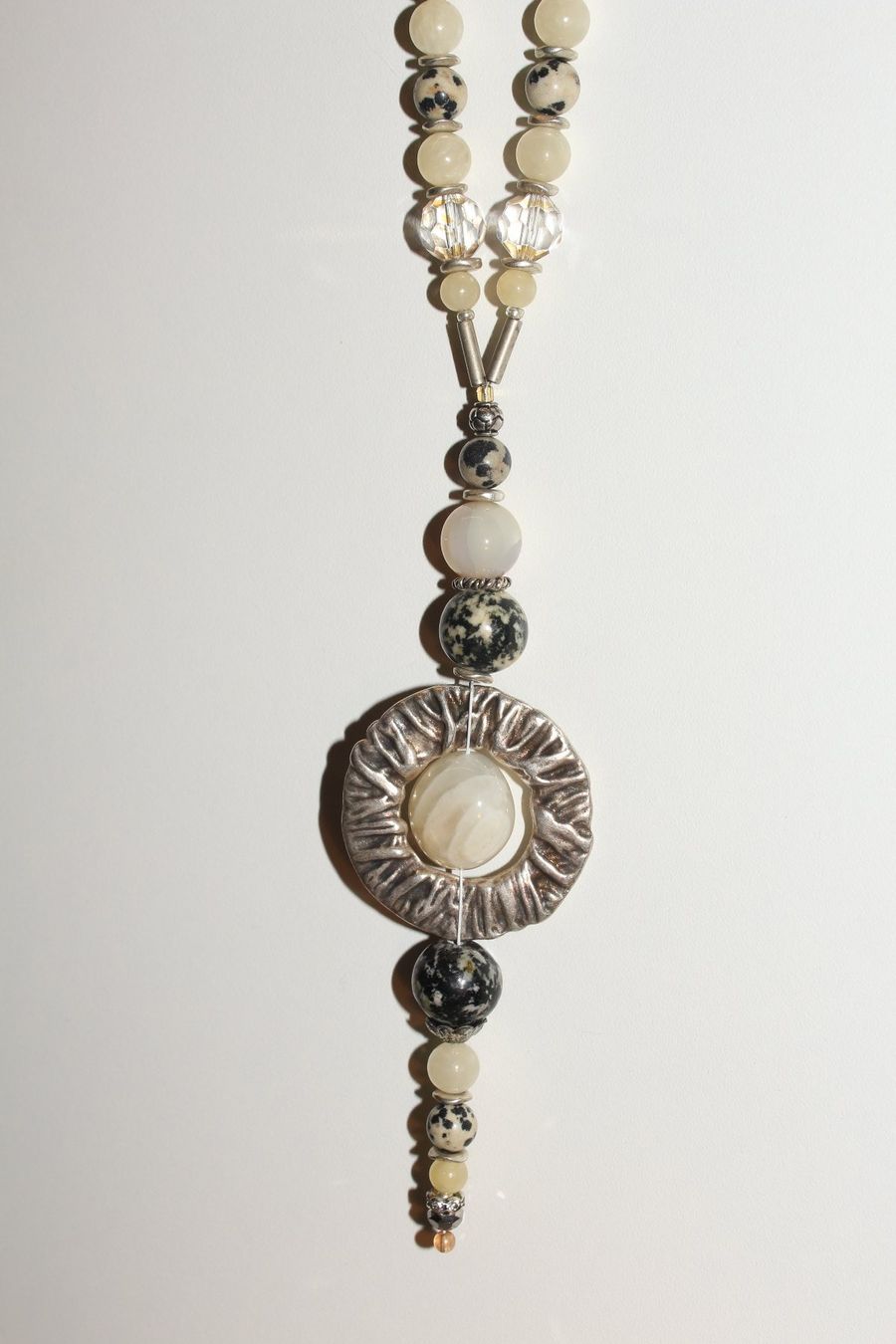 Catenine: Halskette Dalmatiner Jaspis/ gelbe Jade – Nuovo e nell'imballaggio originale da Kriens venduto da Wolly85 5