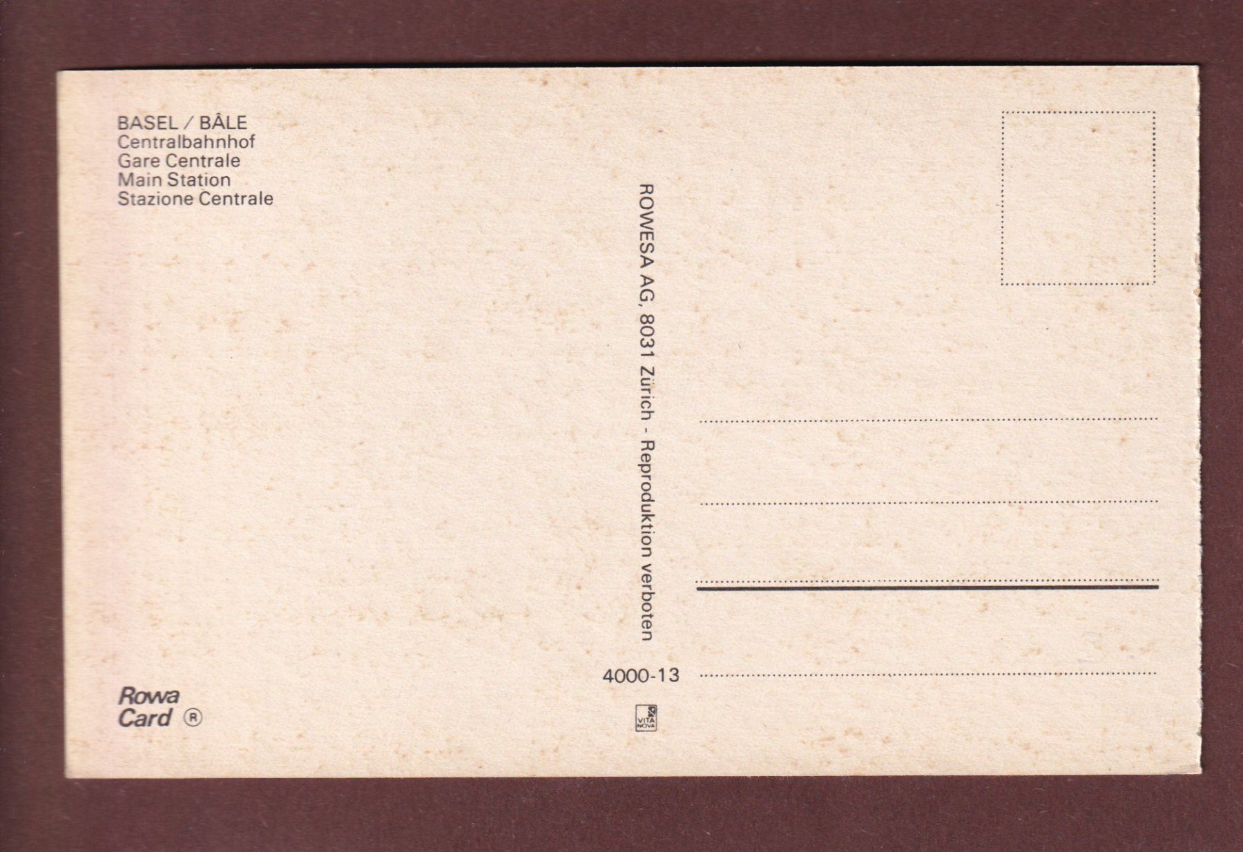 Cartoline postali: BASEL - Bundesbahnhof - Tram – Usato da Pully venduto da nicecards-shop 1