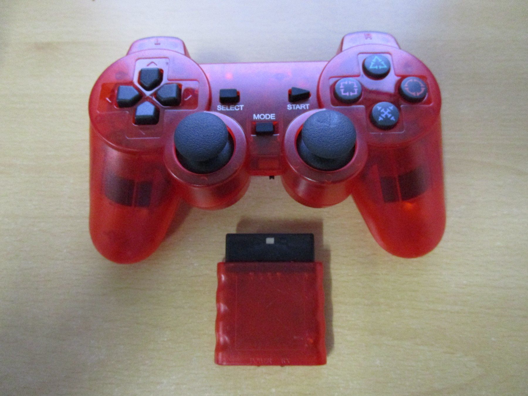 Controller: Playstation 2 Wireless Controller -clear red - NEUWARE PS2 – Nuovo (secondo la descrizione) da Goldau venduto da agestuffer 1