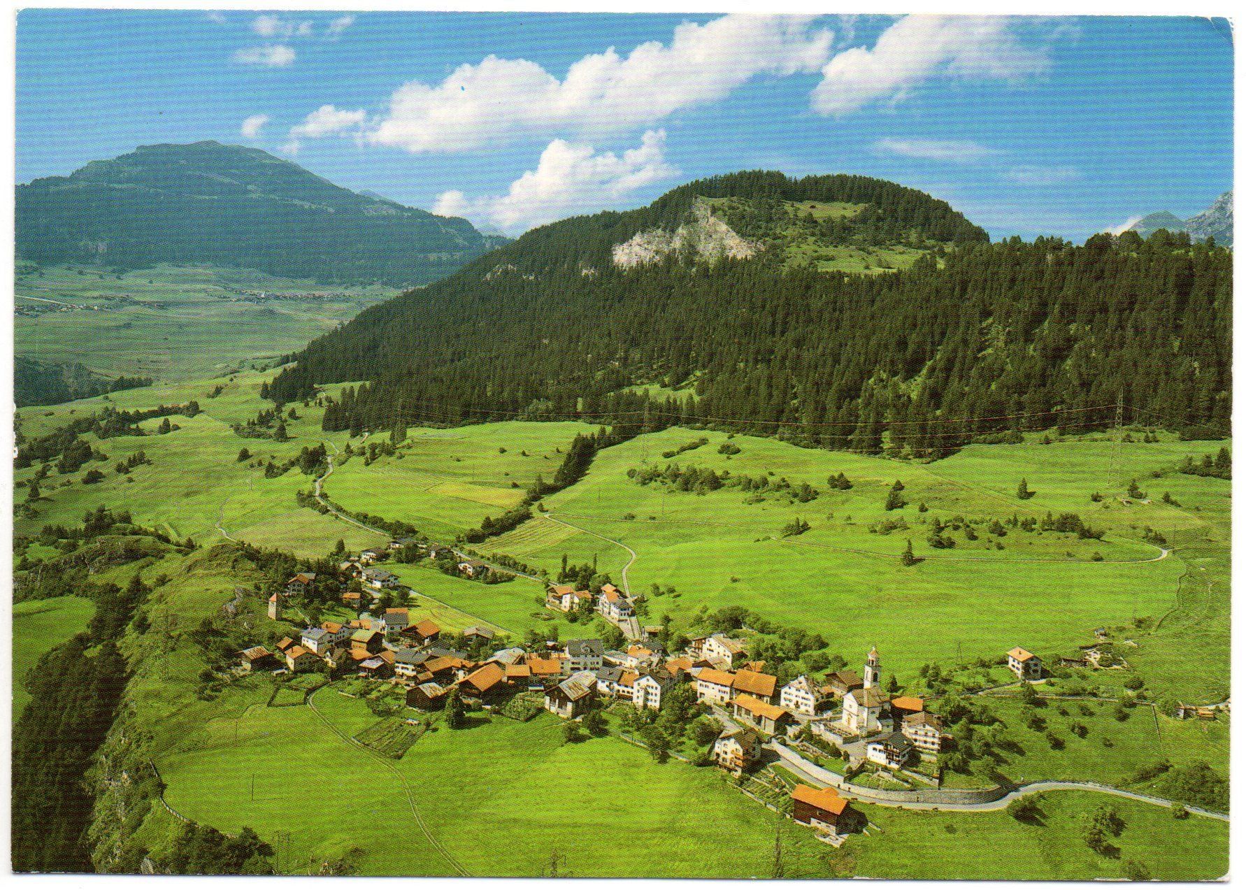 Cartoline postali: ALVASCHEIN Flugaufnahme – Usato da Jona venduto da philajona
