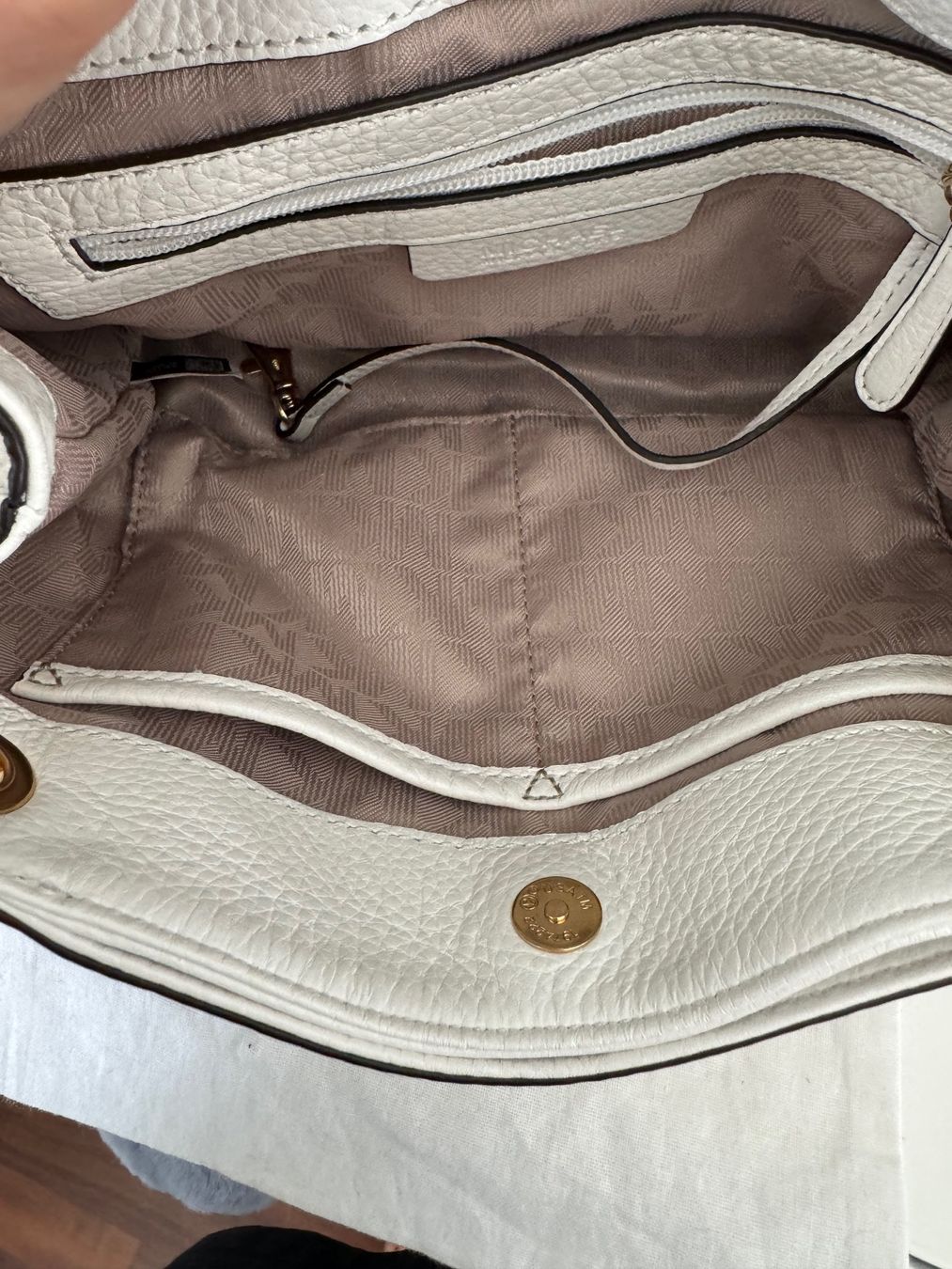 Michael Kors Borse da donna: MICHAEL Michael Kors Jet Set Chain Messenger Bag White Gold – Nuovo (secondo la descrizione) da Zuerich venduto da Moochie 3