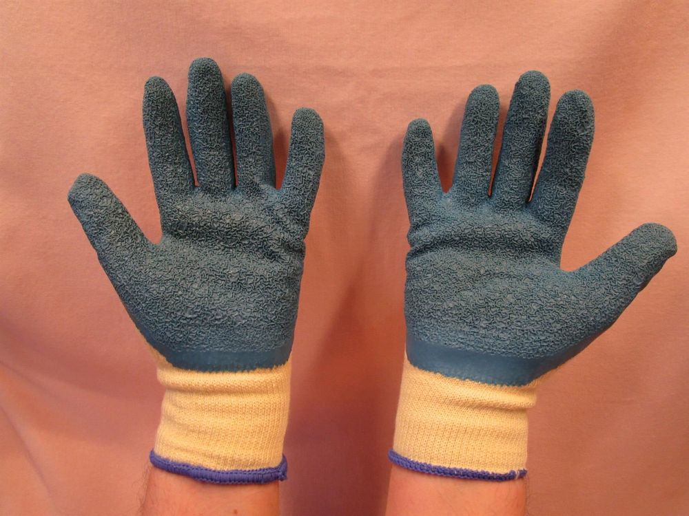 Guanti & manicotti: 12 Paar Arbeitshandschuhe, Textil gummiert, Grösse 10 / XL – Nuovo (secondo la descrizione) da Eschenbach SG venduto da brocarte 1