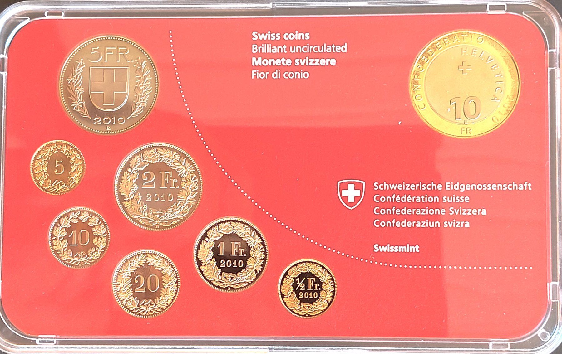 Alle Münzen: CH - Münzsatz 2010 stgl – Neu (gemäss Beschreibung) aus Arch von repros 1
