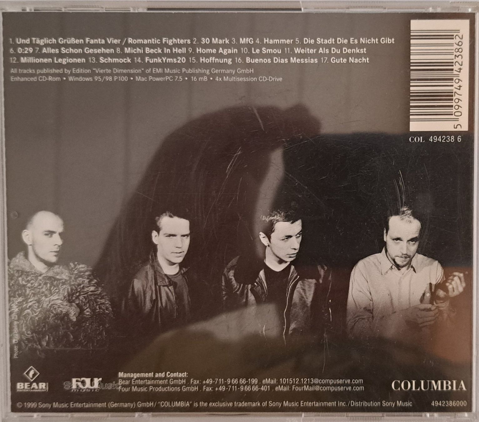CD: DIE FANTASTISCHEN VIER / 4:99 – Usato da Tenniken venduto da mik_6mxg 7